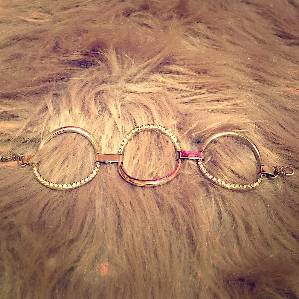 Diamond silver bracelet